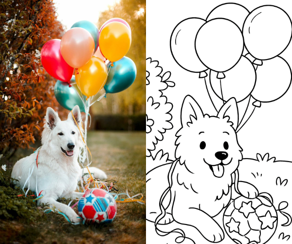 melhores cachorrinhos para imprimir e colorir