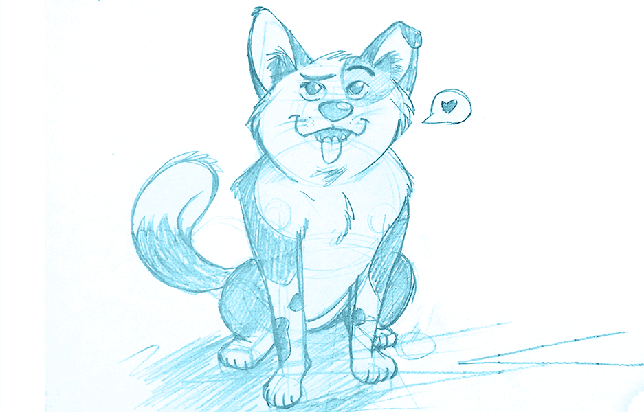 como desenhar um cachorro estilo cartoon