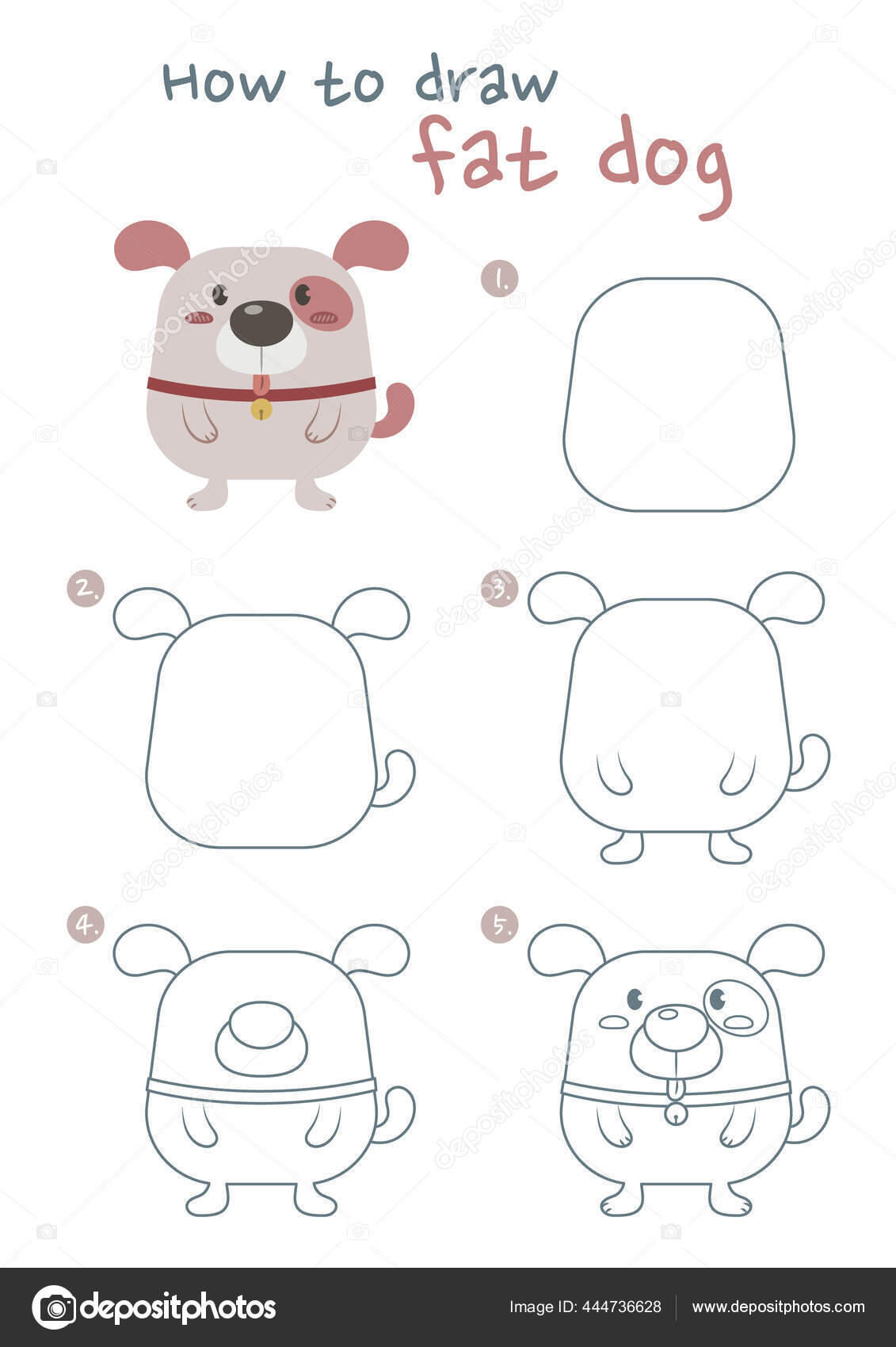 desenhar cachorro em perspectiva