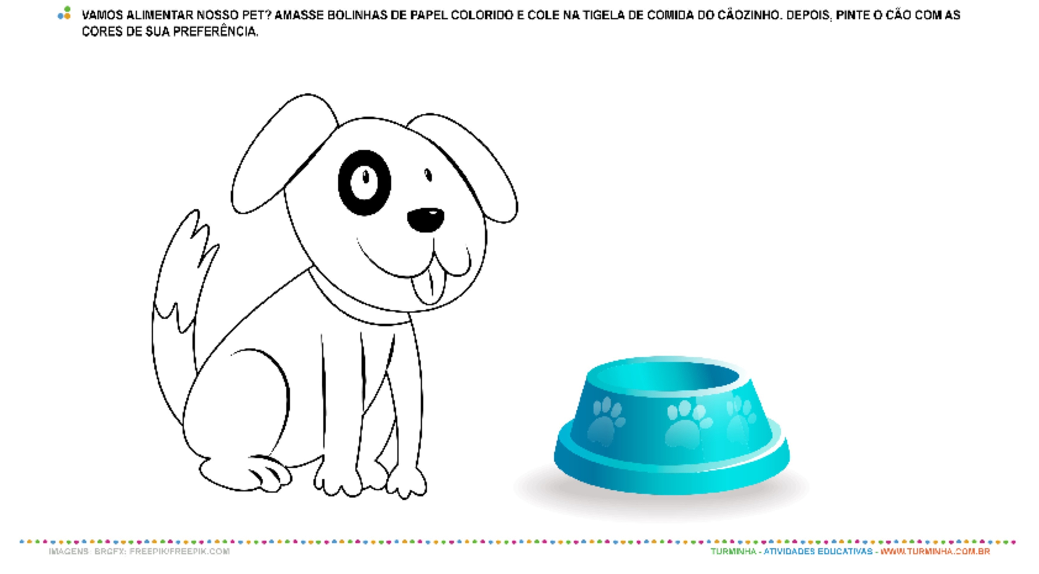 melhores desenhos de cachorro para pintar