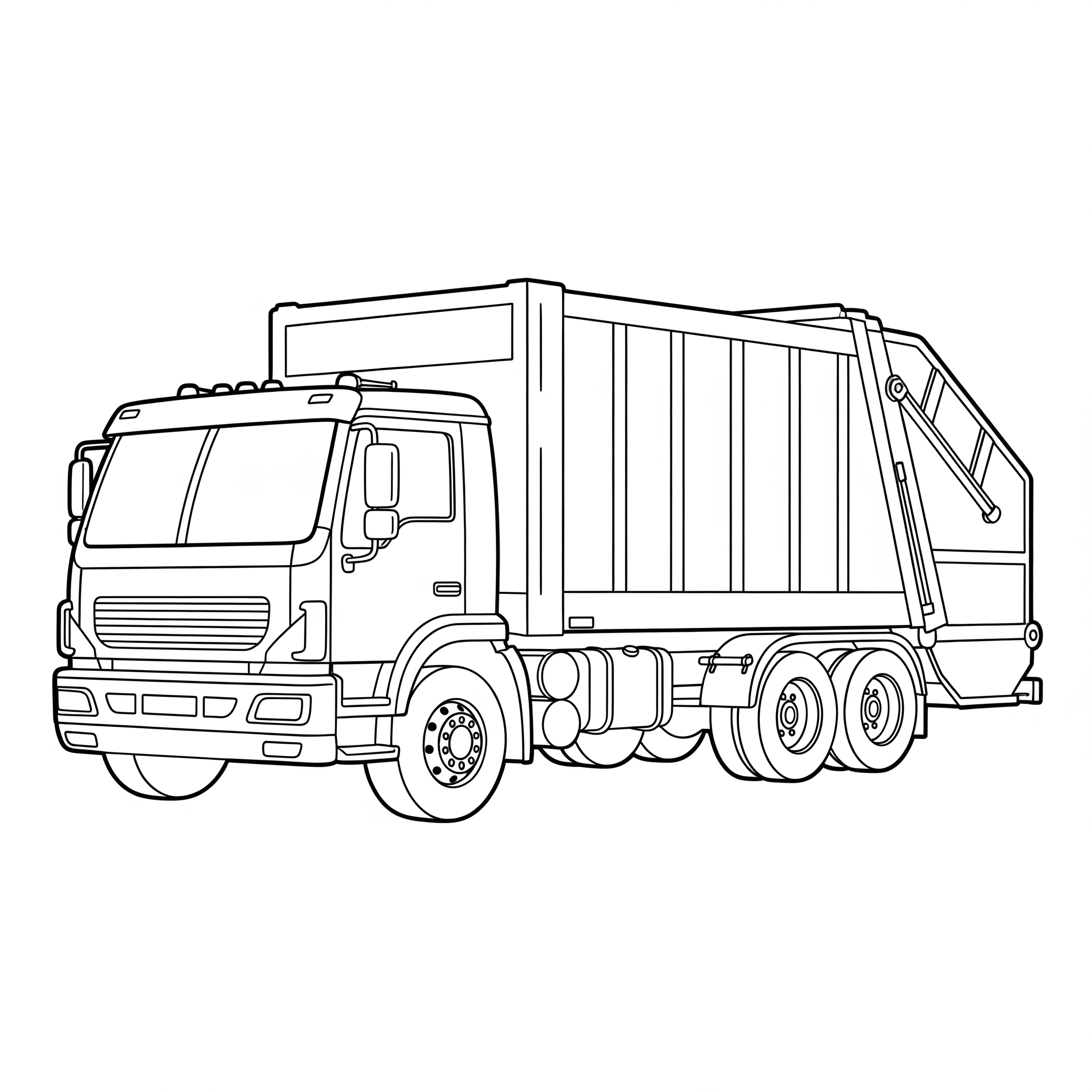 caminhão caçamba vs. caminhão betoneira para colorir