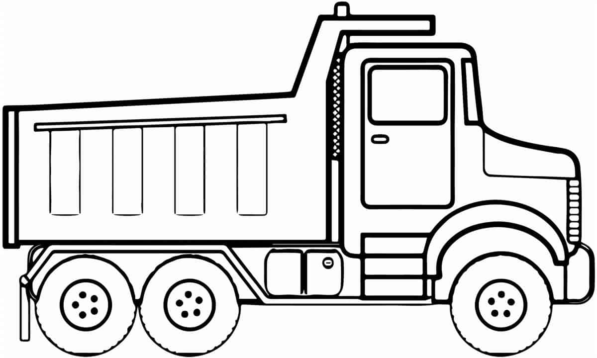 desenho de carreta para colorir