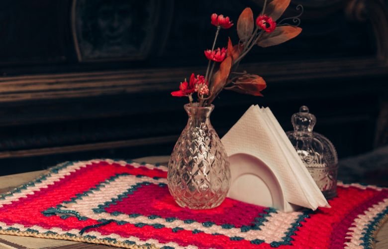 caminho de mesa de crochê