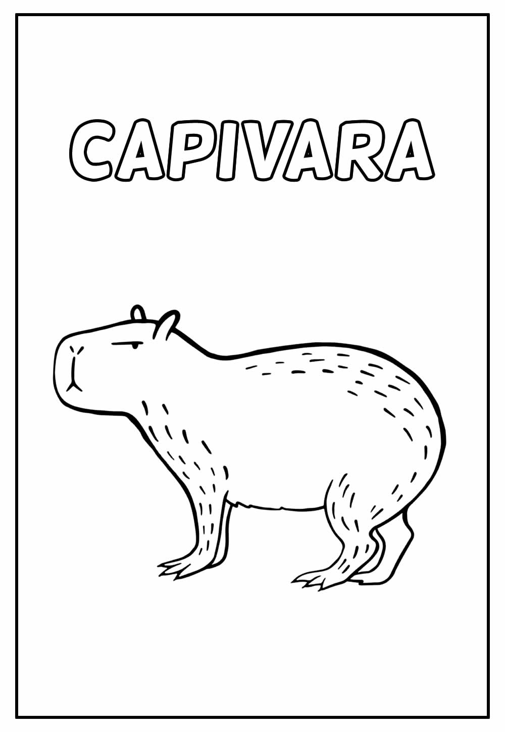 erros comuns ao colorir desenhos de capivara