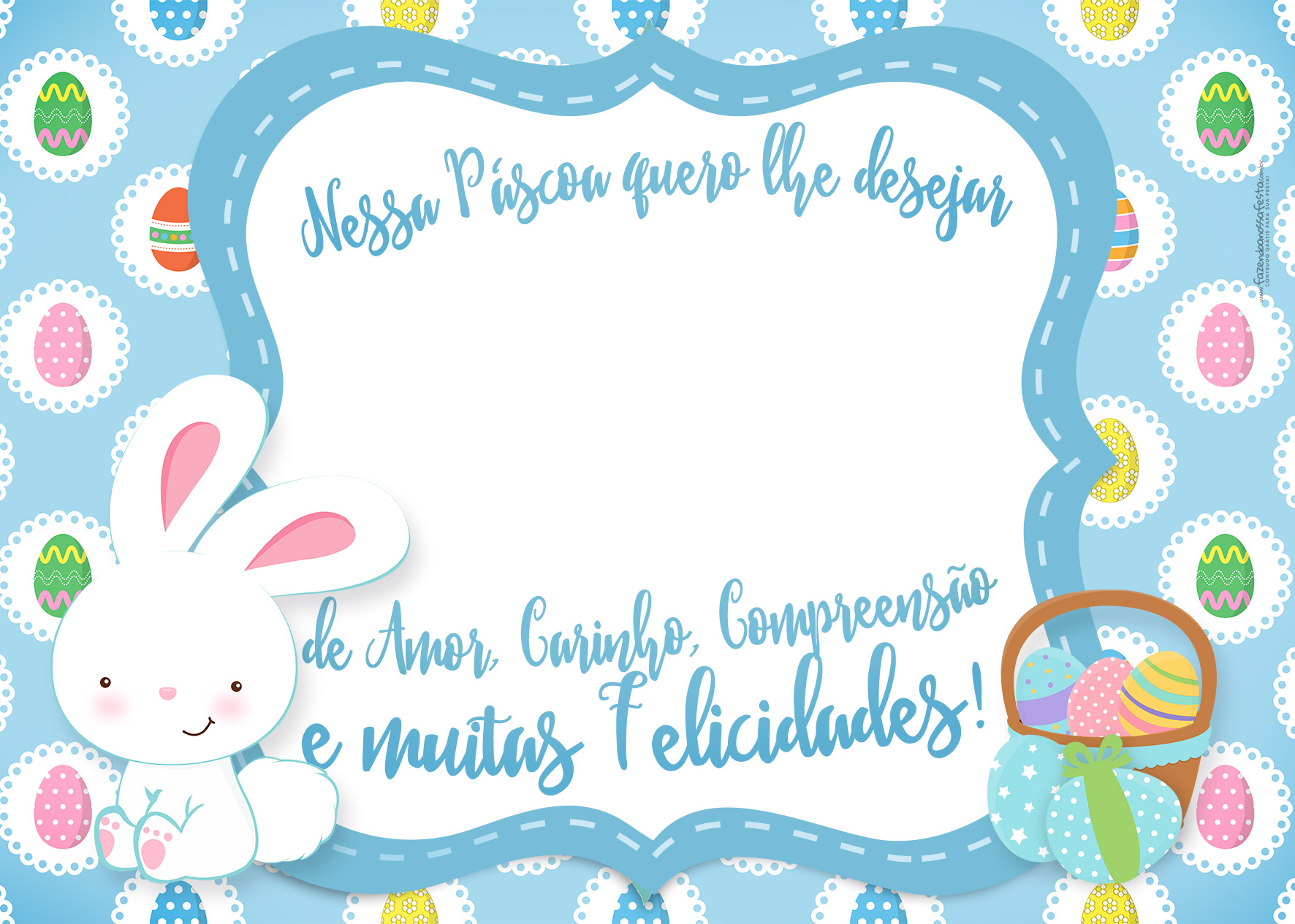 cartão de páscoa para imprimir grátis