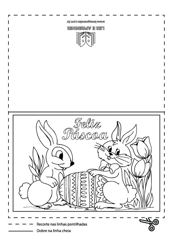 ideias de cartão de páscoa para imprimir