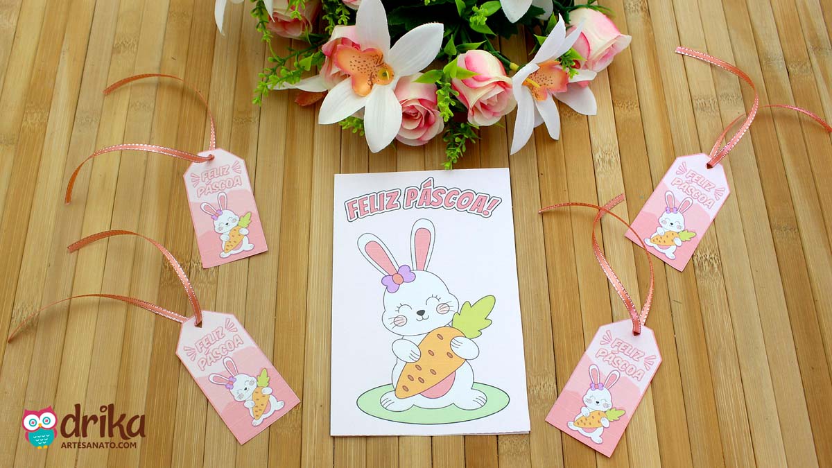 cartão de feliz páscoa para imprimir com mensagem