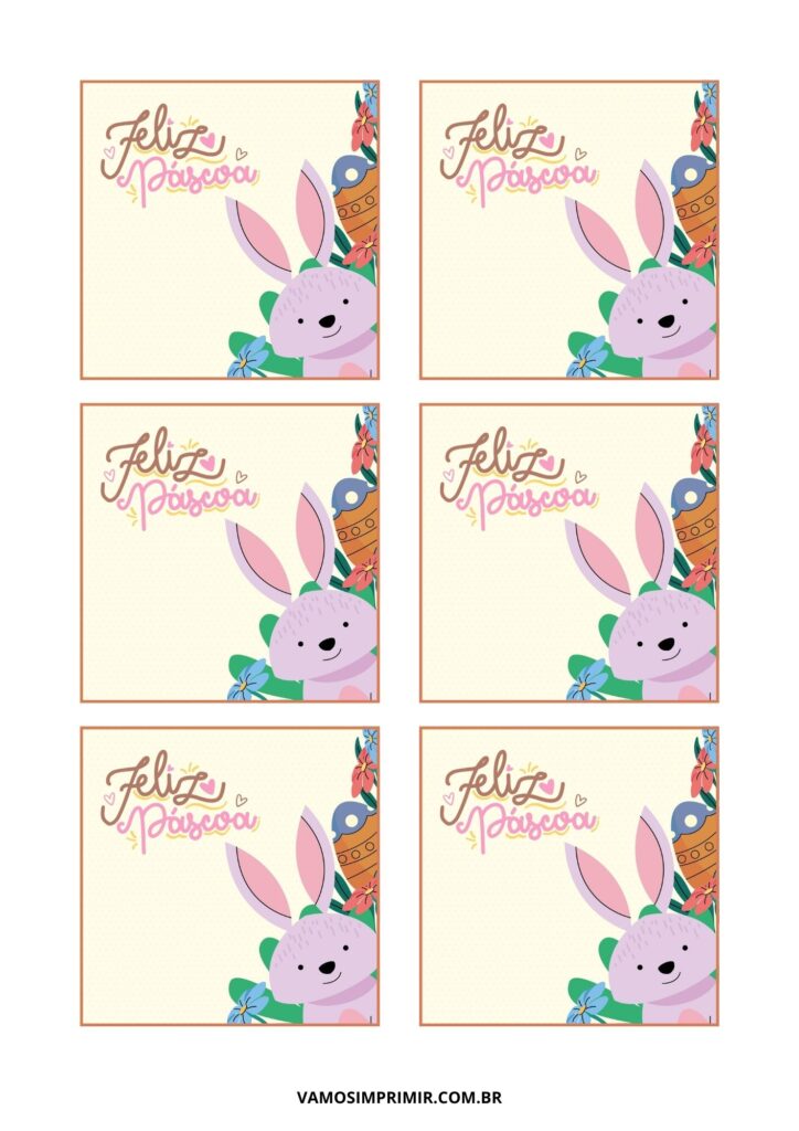 cartão de páscoa para imprimir grátis