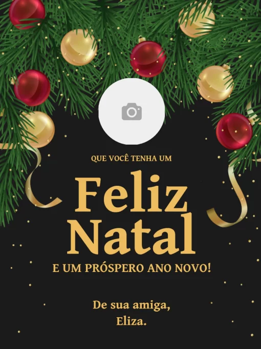 cartão de natal para imprimir