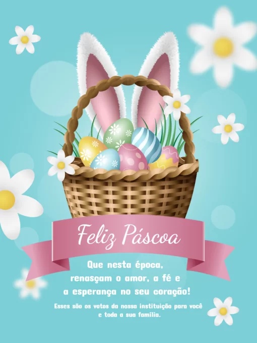 cartão de páscoa para imprimir e editar