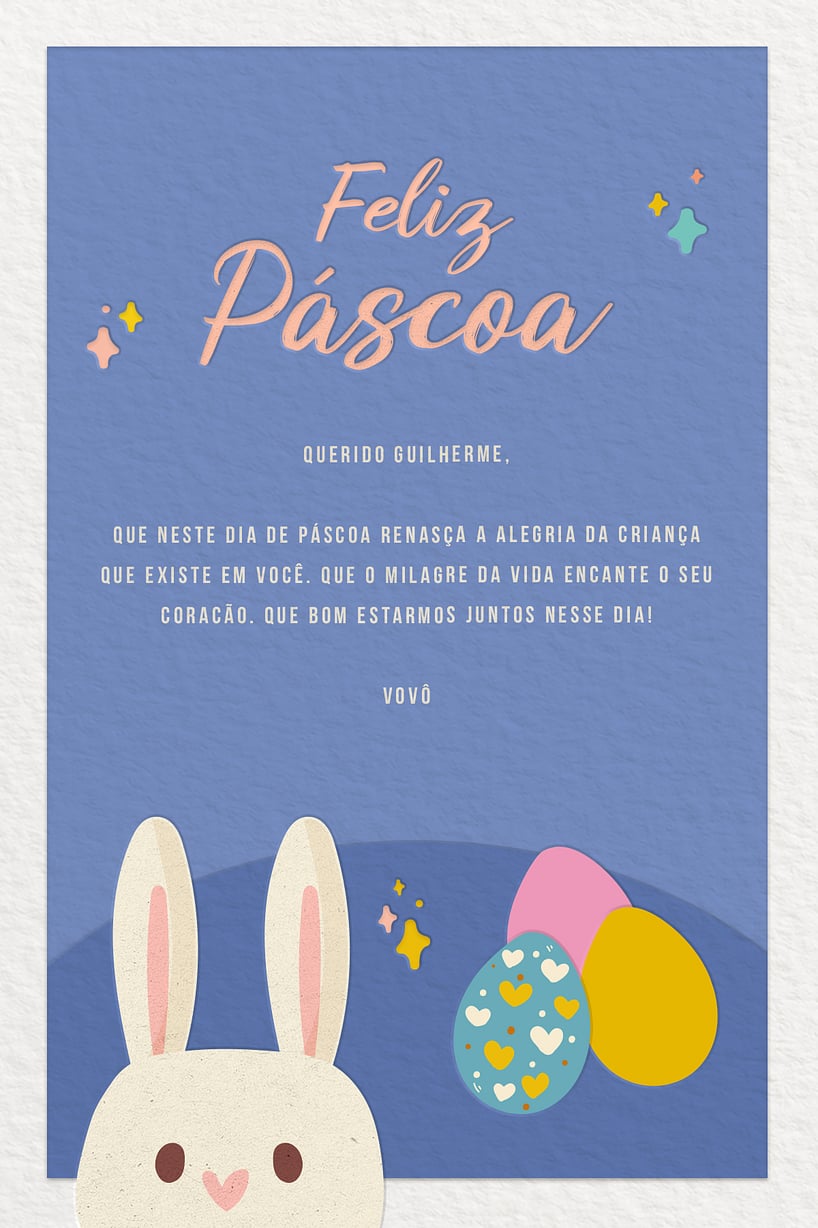 criar cartão de páscoa online grátis