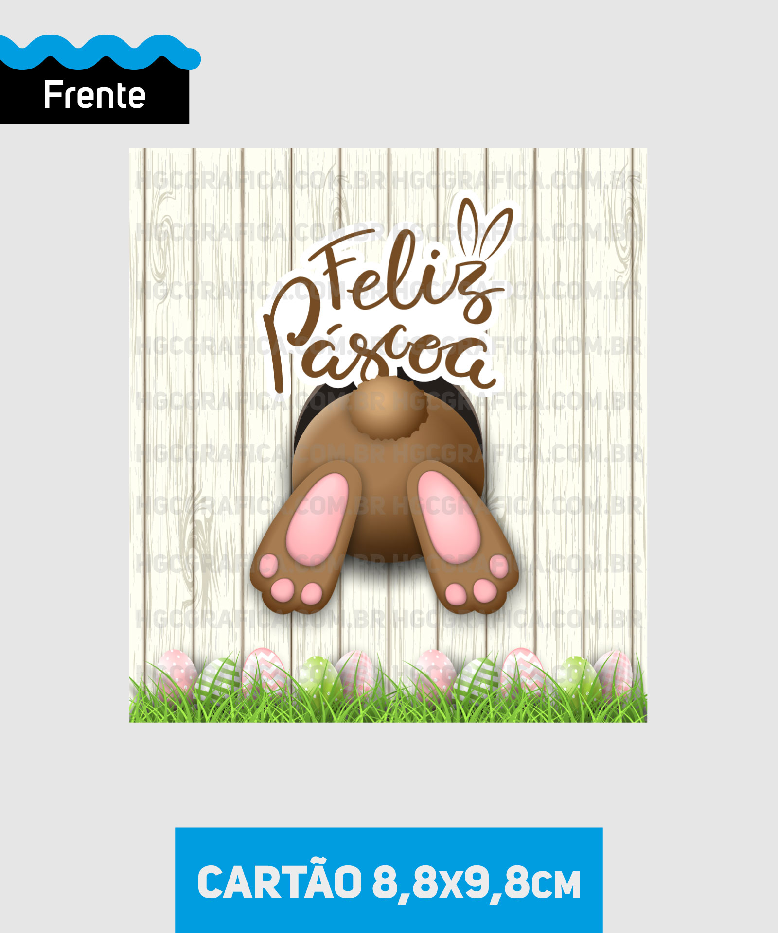 frases para cartão de páscoa personalizado