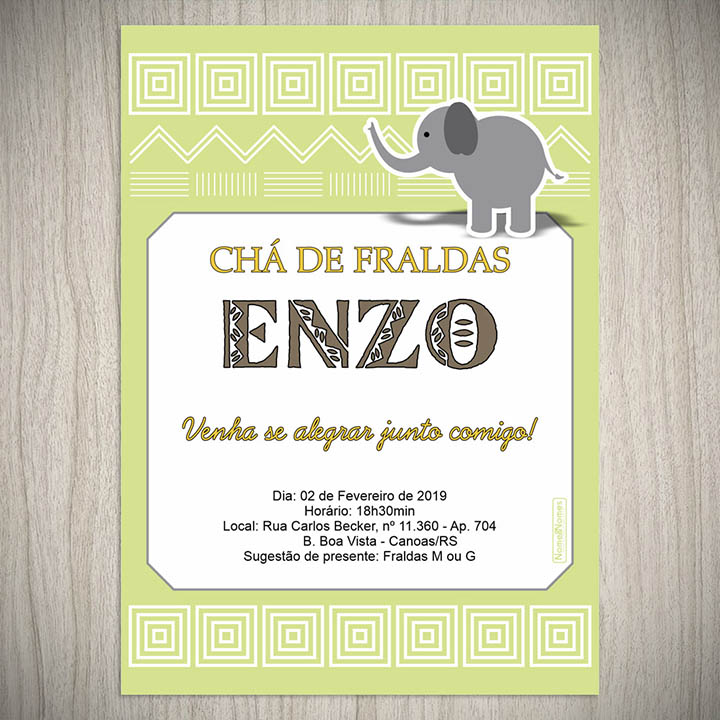 convite digital vs. convite impresso para chá de bebê