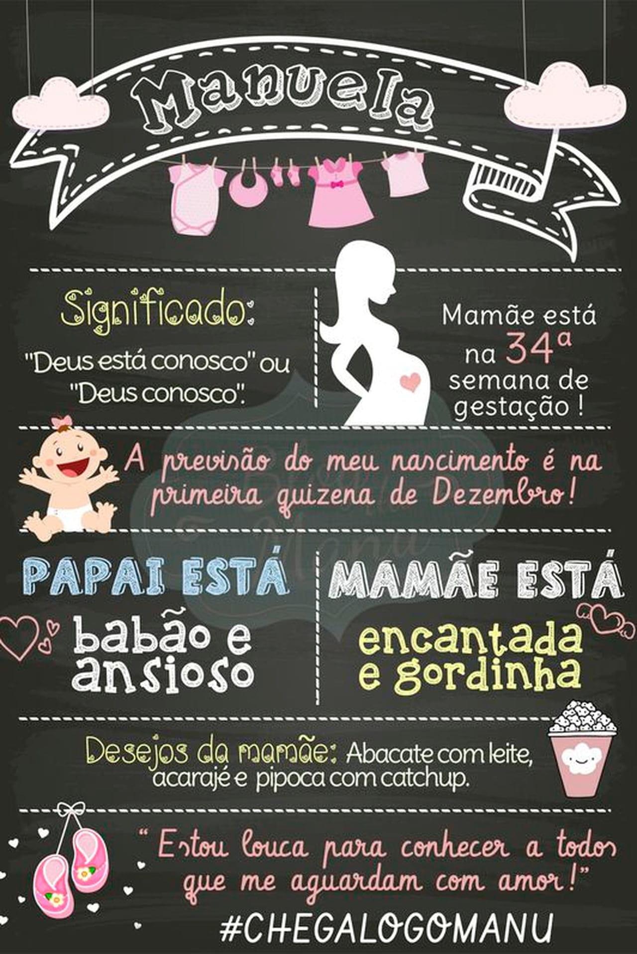 como pedir fraldas no convite de chá de bebê