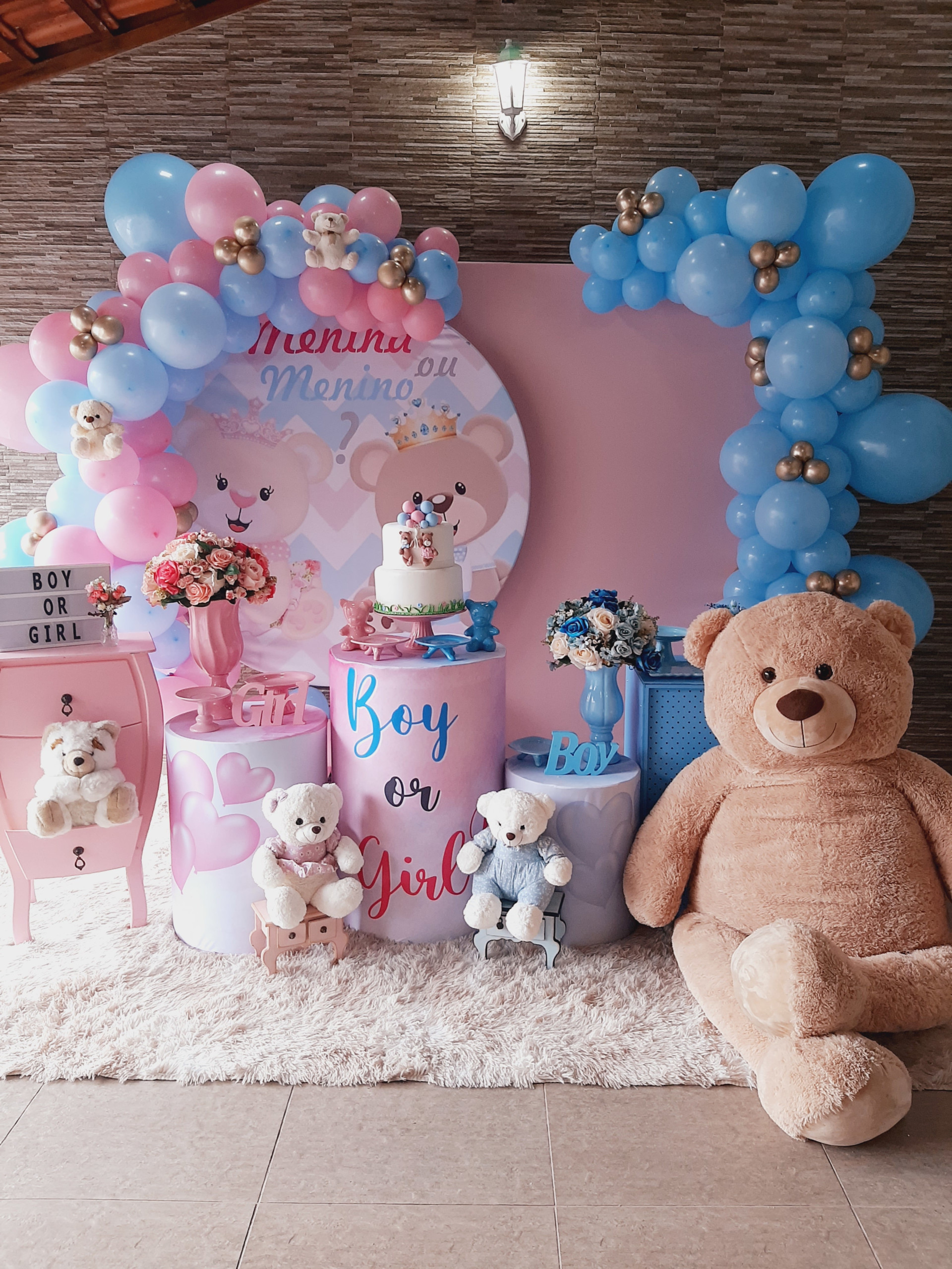 chá revelação simples