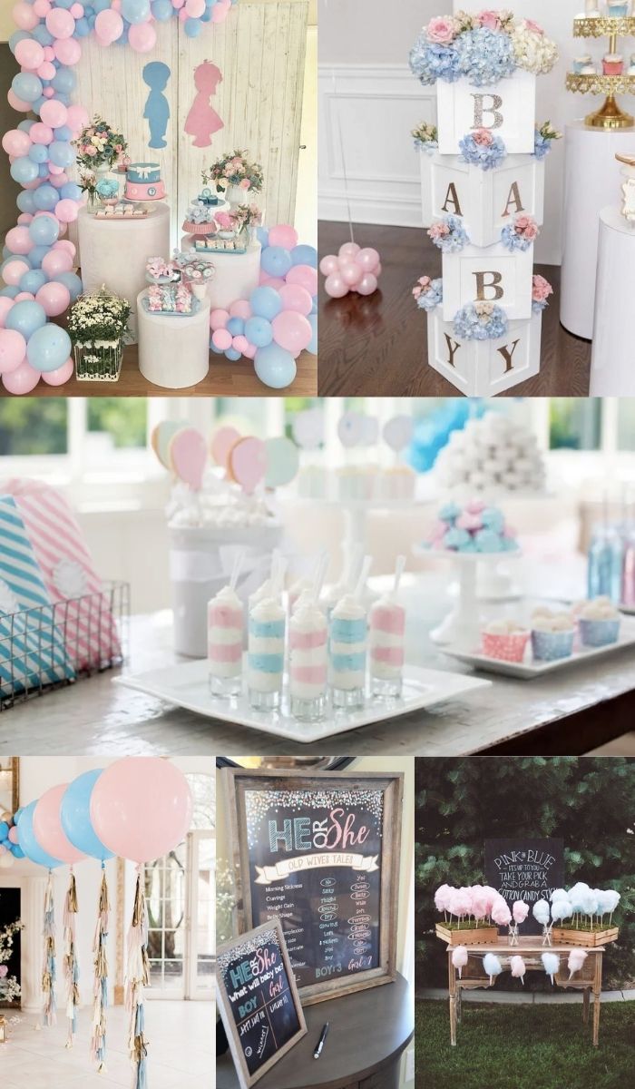 chá revelação simples vs chá de bebê tradicional