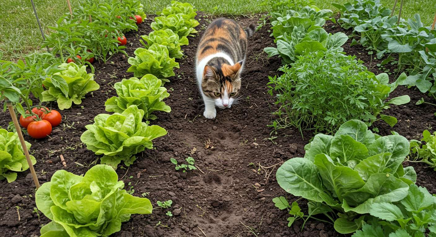 como afastar gatos da horta