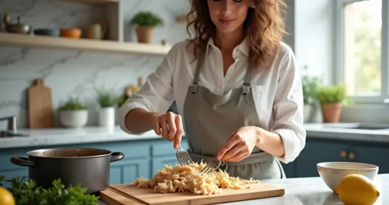 Como cozinhar e desfiar frango para patê sem errar na textura