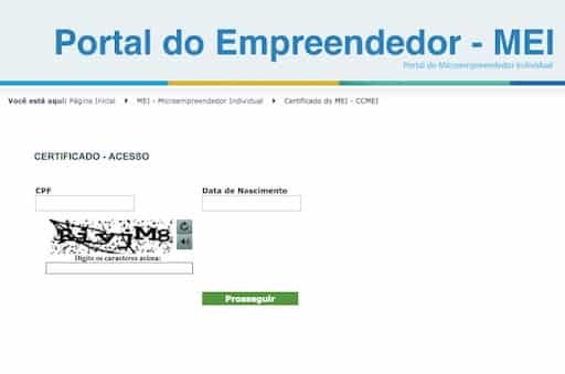 como emitir o certificado de baixa do mei pelo govbr