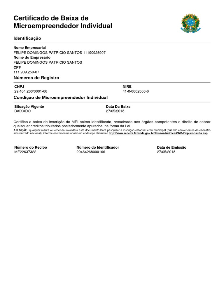 como fazer a baixa no MEI sem certificado digital