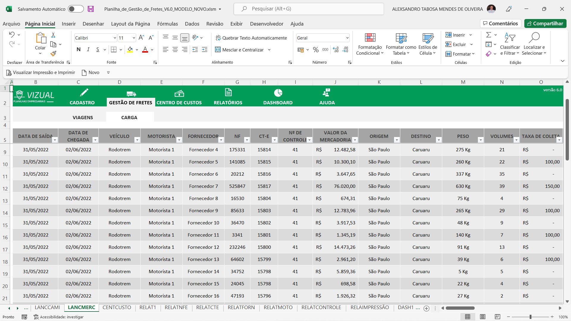 como fazer o planejamento de custos de frete e logística MEI