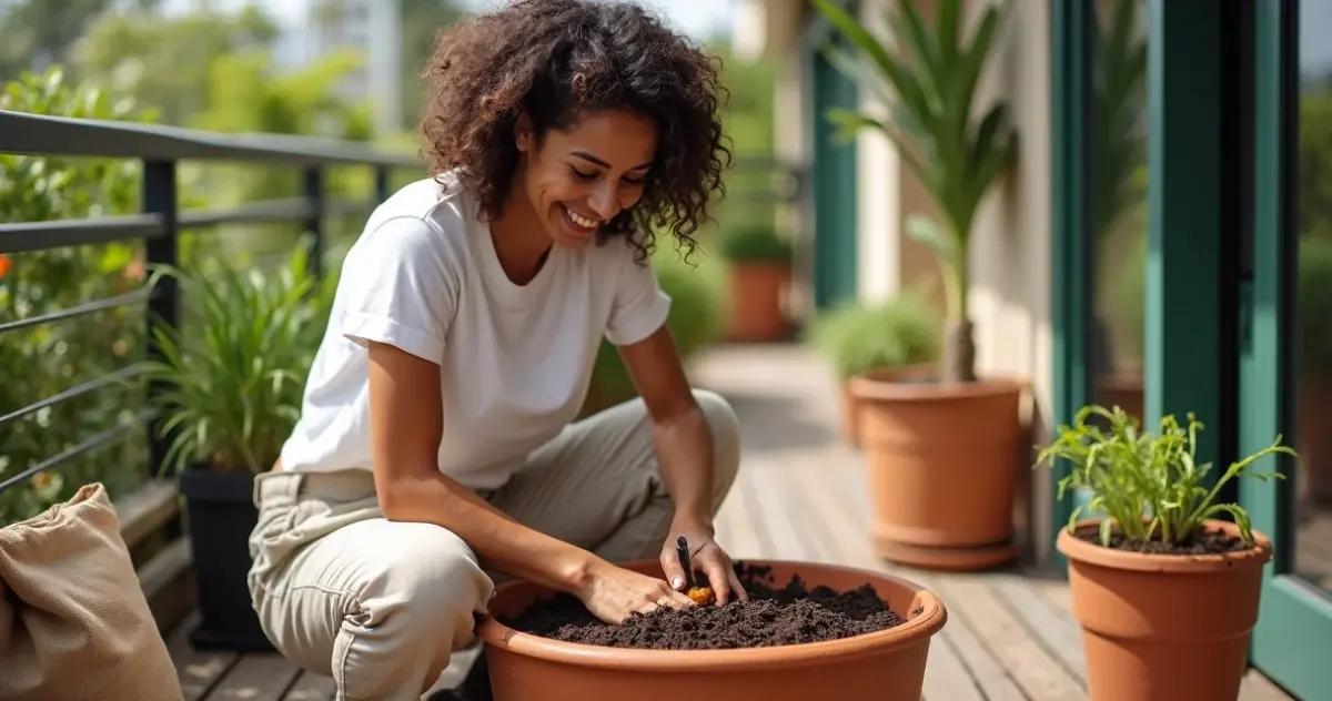 Como plantar açafrão da terra em vaso e ter tempero fresco o ano todo