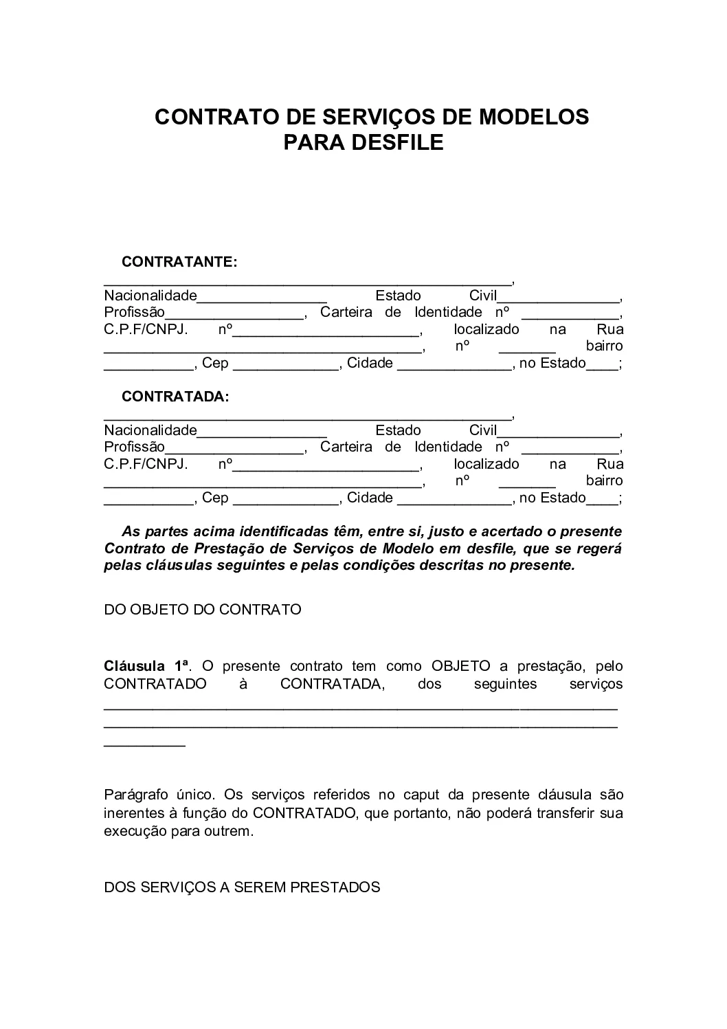 erros comuns ao fazer contrato de prestação de serviços