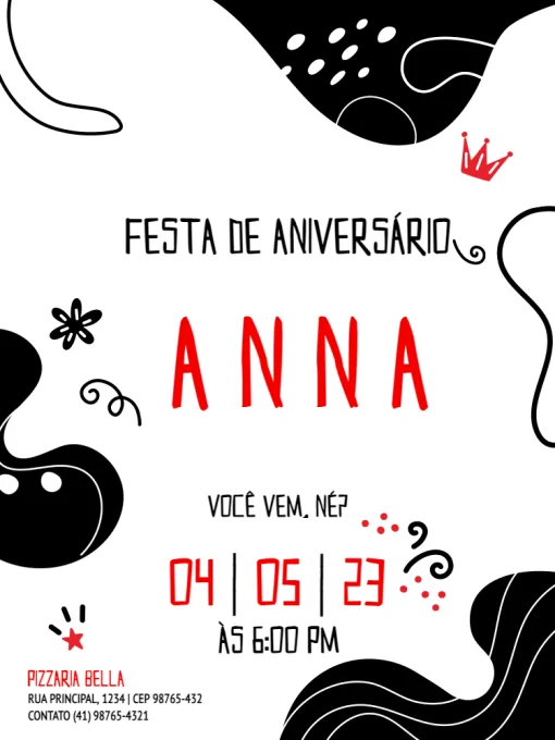 canva vs conviter convite de aniversário