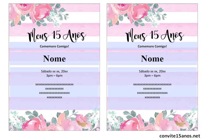 modelos de convite de aniversário para editar grátis