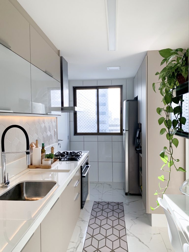 ideias de decoração cozinha corredor pequena