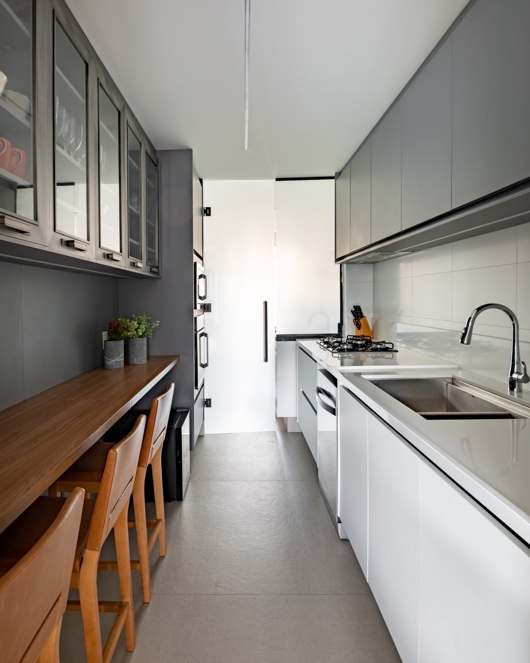 cozinha corredor vs cozinha americana qual escolher