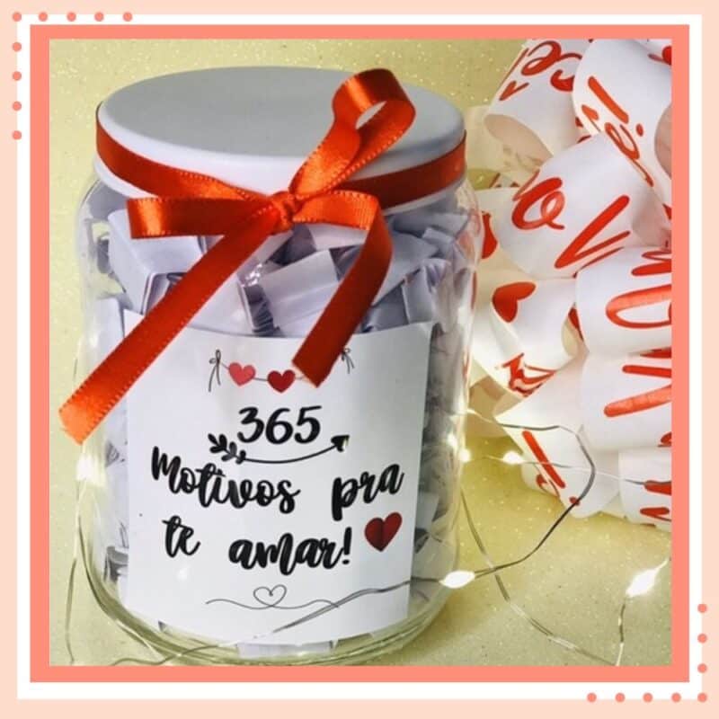 presente feito à mão para namorado