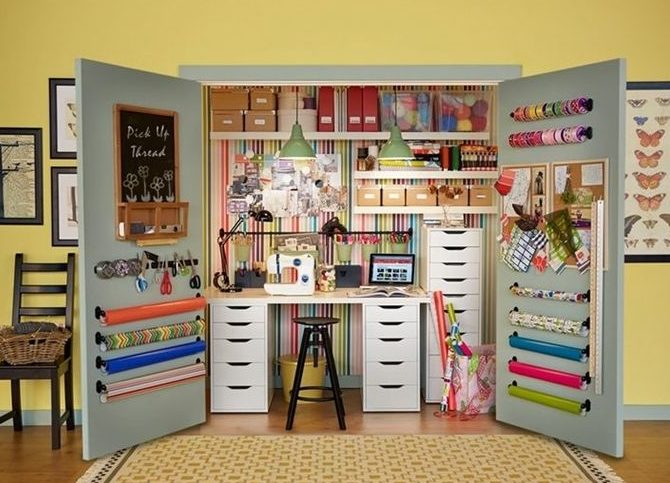 decoração de ateliê