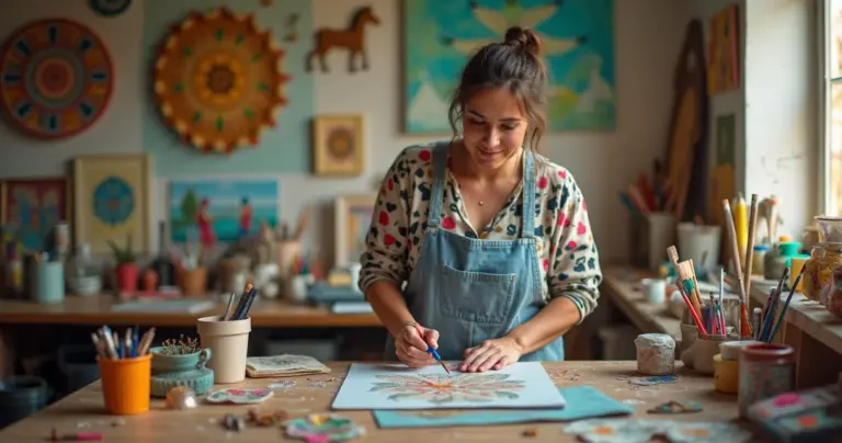27 Ideias de Decoração de Ateliê que Dobram sua Produtividade Criativa