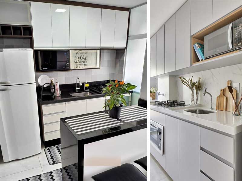 decoração de cozinha pequena e simples