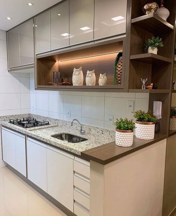 decoração de cozinha pequena e simples