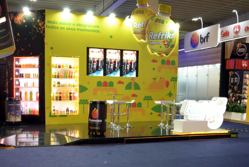 decoração de estande de feira