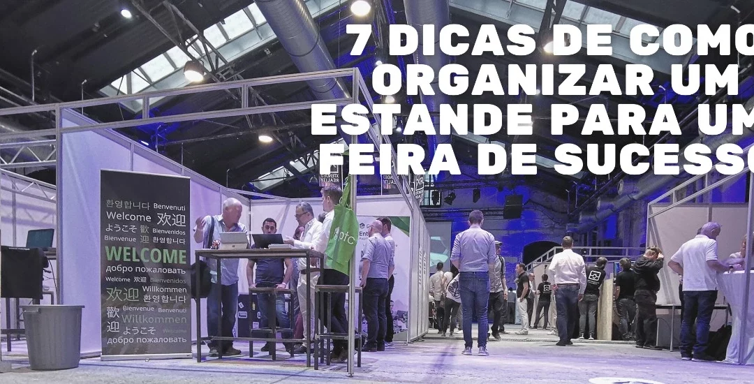 decoração de estande de feira