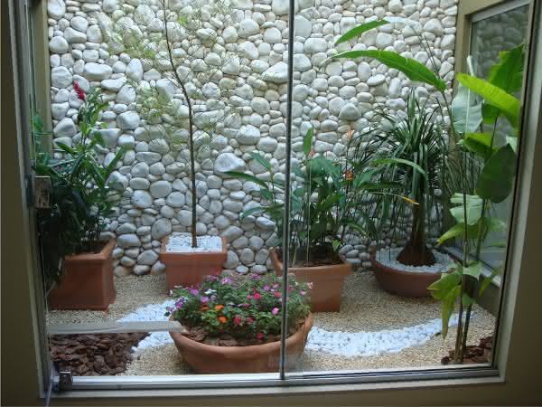 decoração de jardim de inverno pequeno