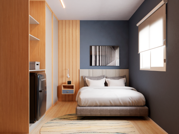 como decorar quarto de solteiro masculino pequeno