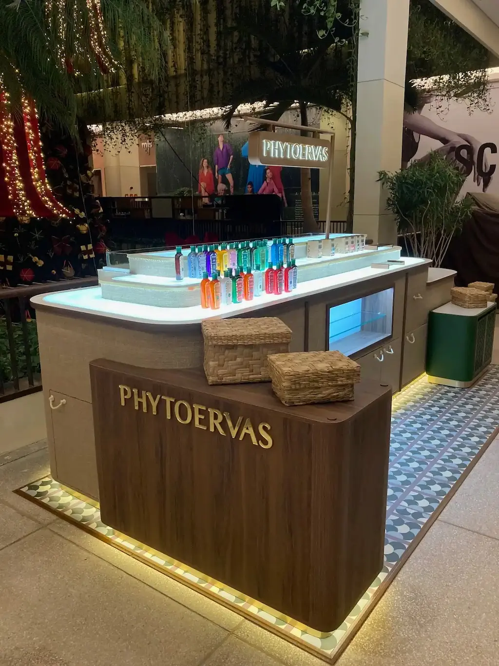 decoração de quiosque de shopping