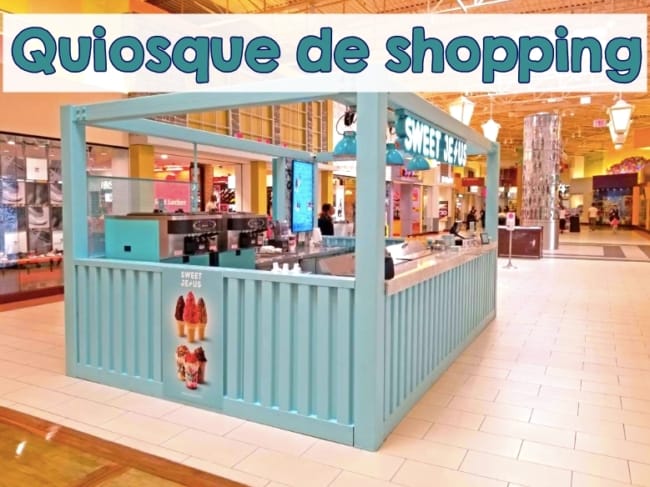 decoração de quiosque de shopping para joias