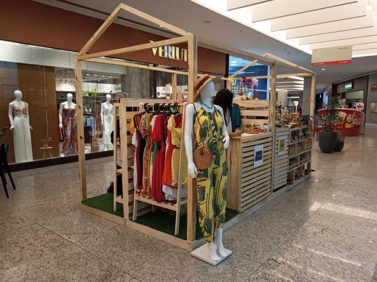 ideias criativas decoração quiosque shopping