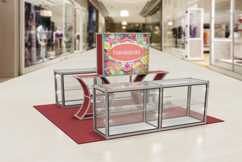 ideias criativas decoração quiosque shopping