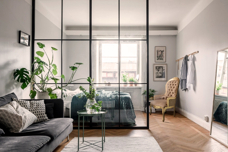 kitnet decorada vs apartamento pequeno decorado