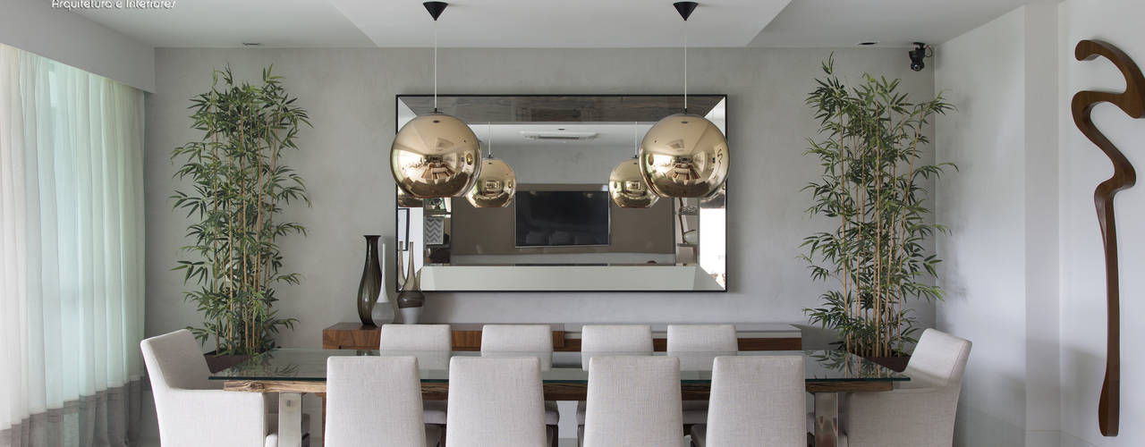 espelho redondo vs espelho orgânico para sala