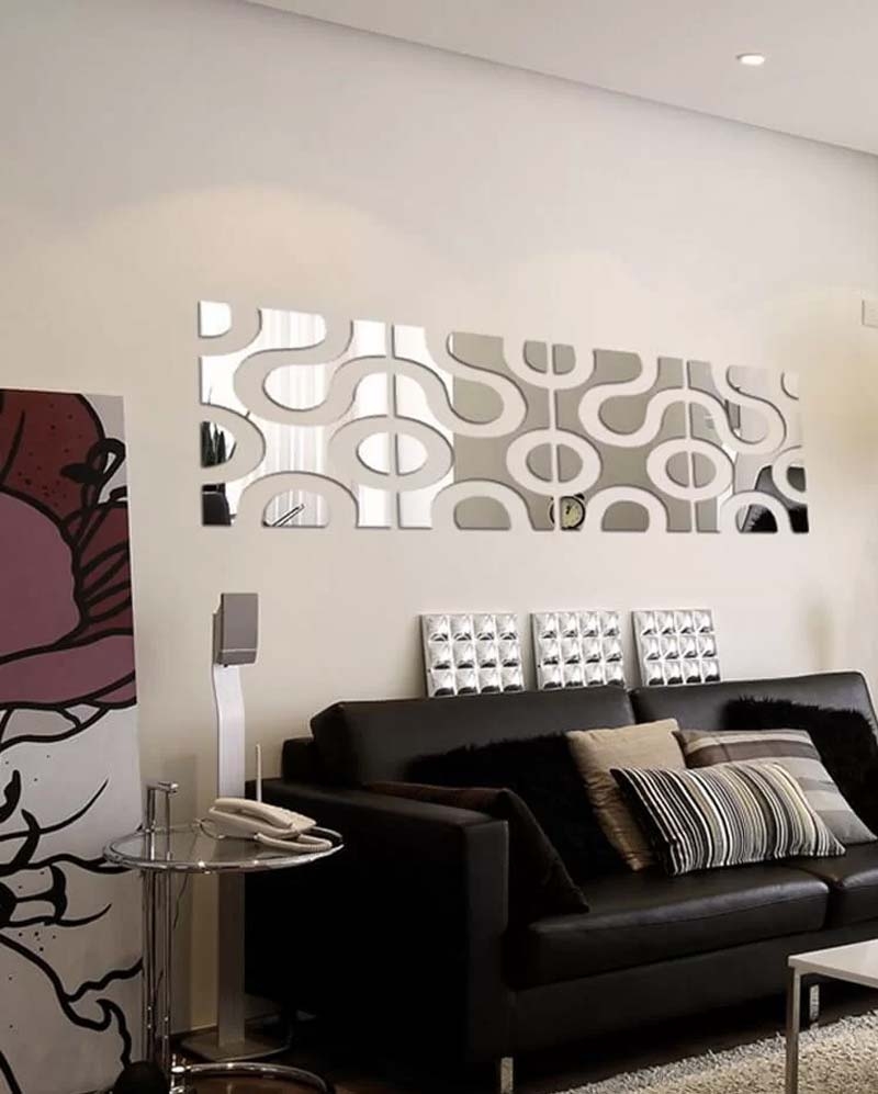 espelho redondo vs espelho orgânico para sala