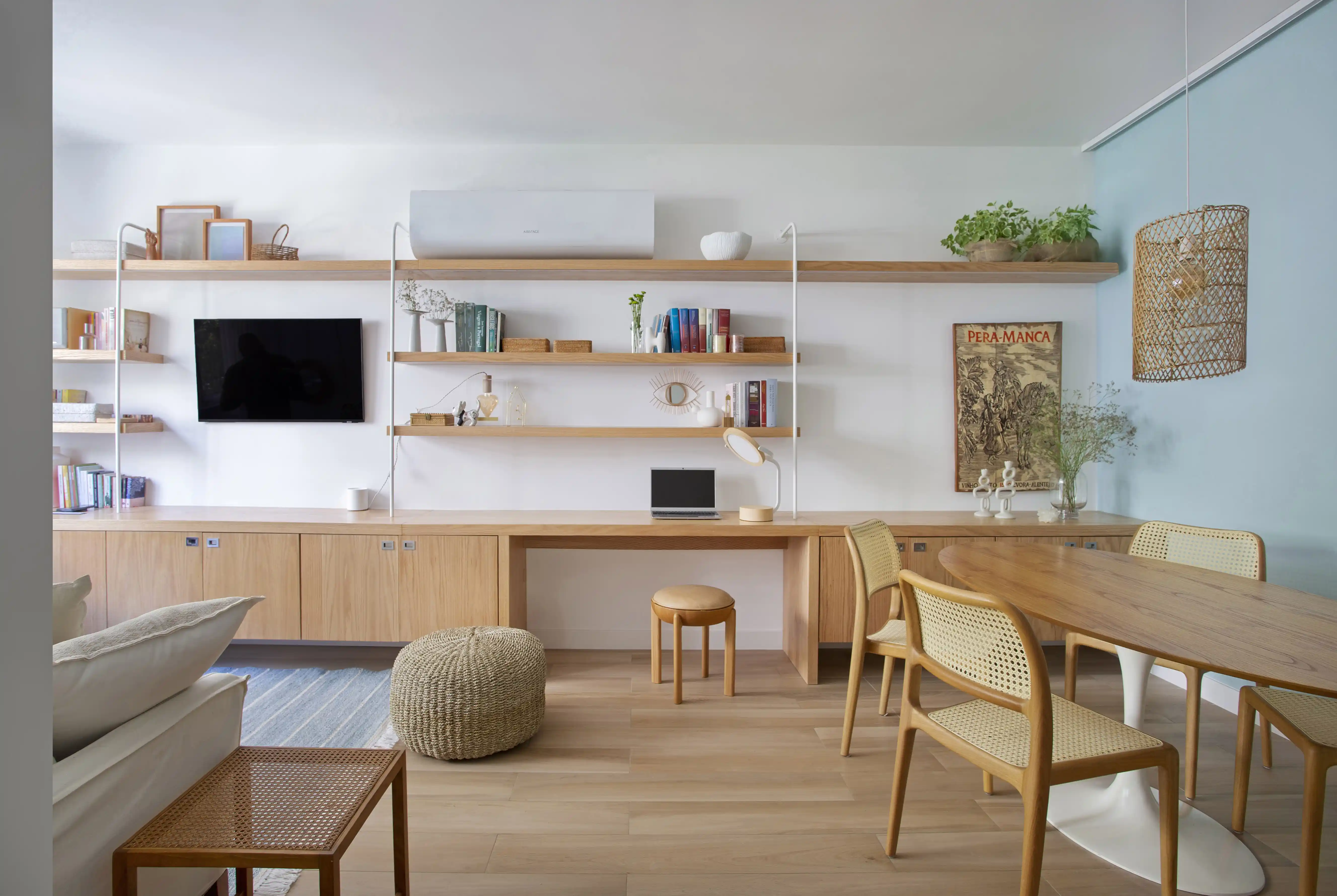 como usar espelho sala de jantar integrada pequena