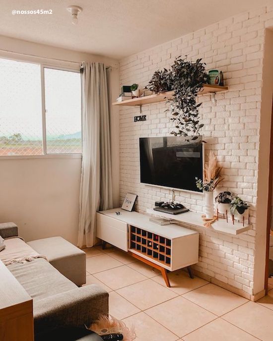 como escolher a cor ideal de painel para sala pequena