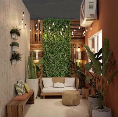 ideias de decoração varanda pequena com plantas